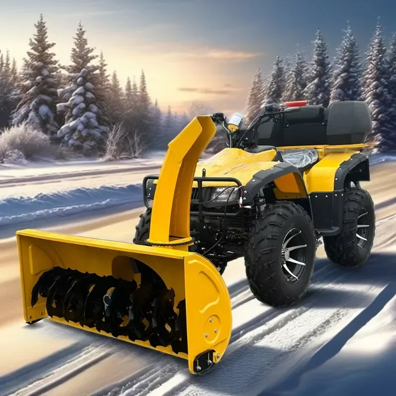 Hot Sale Large Diesel Engine 13hp 15hp Snow Sweeper Battery Operated 15hp Utility Vehicle Snow Blower Thrower