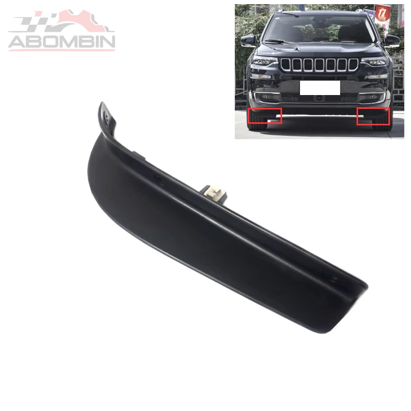 

Front Bumper Deflector Front Bumper Lower Protective Plate Mudguard For Jeep Grand Commander 2018 2019 2020