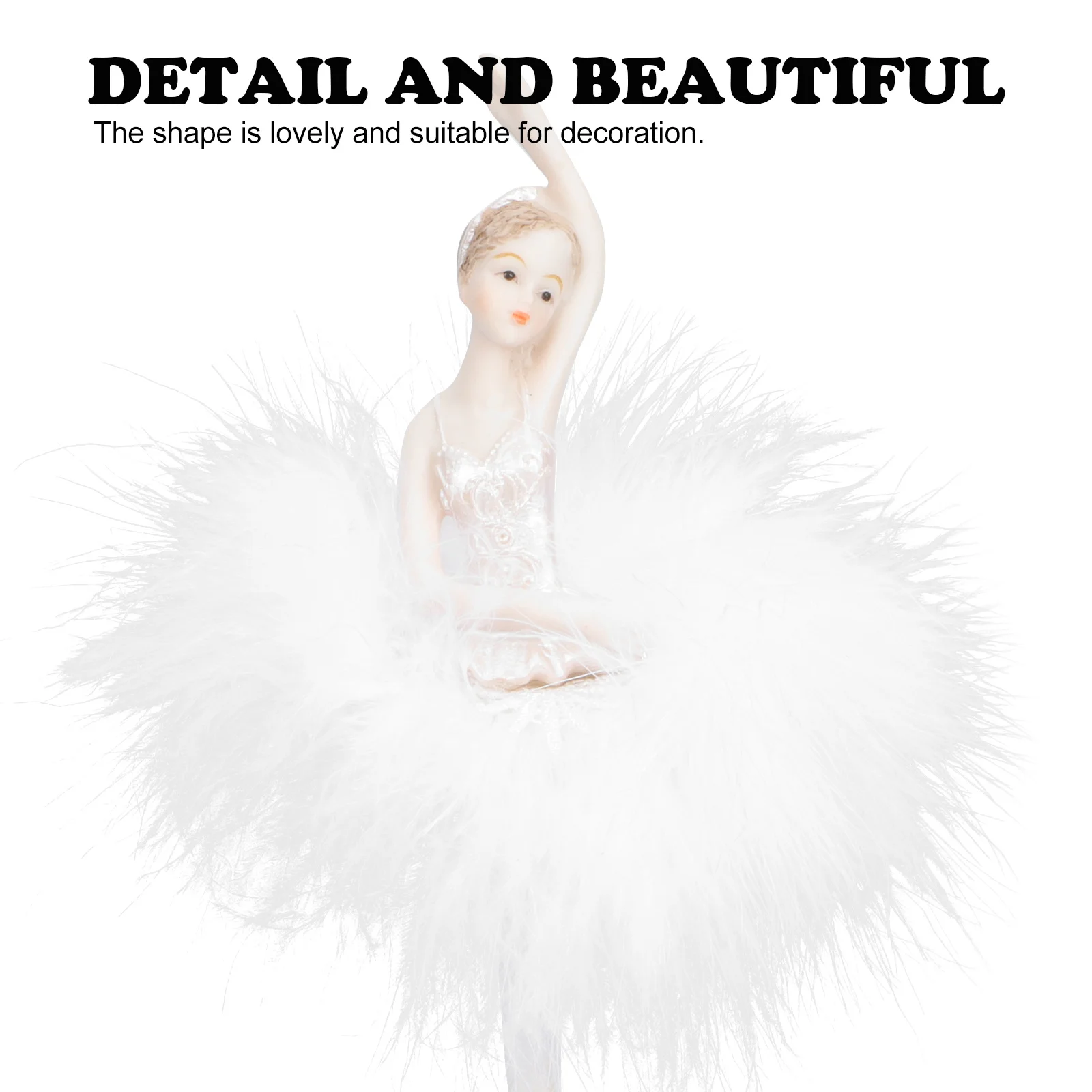 

Music Box White Resin Dancing Ballet Decor For Living Room Bedroom Desktop Festival Gift Keepsake Ballet Musical Box Resin