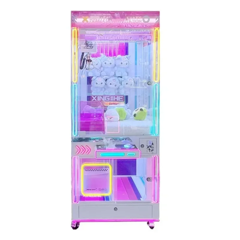 Amusement Park Coin Claw Machine With Bill Acceptor Operated Game Machine Toy Vending Arcade Claw Crane Machine