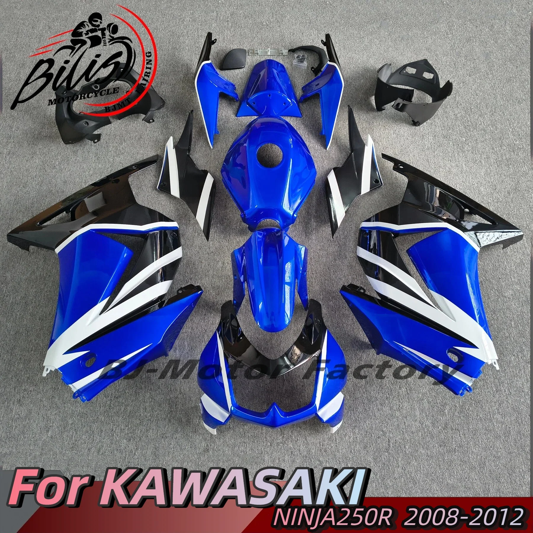 

Motorcycle Kit ABS Plastic Injection Fairing Body kits For Kawasaki Ninja250 Ninja 250 EX250R EX-250R 2008-2010 2011 2012