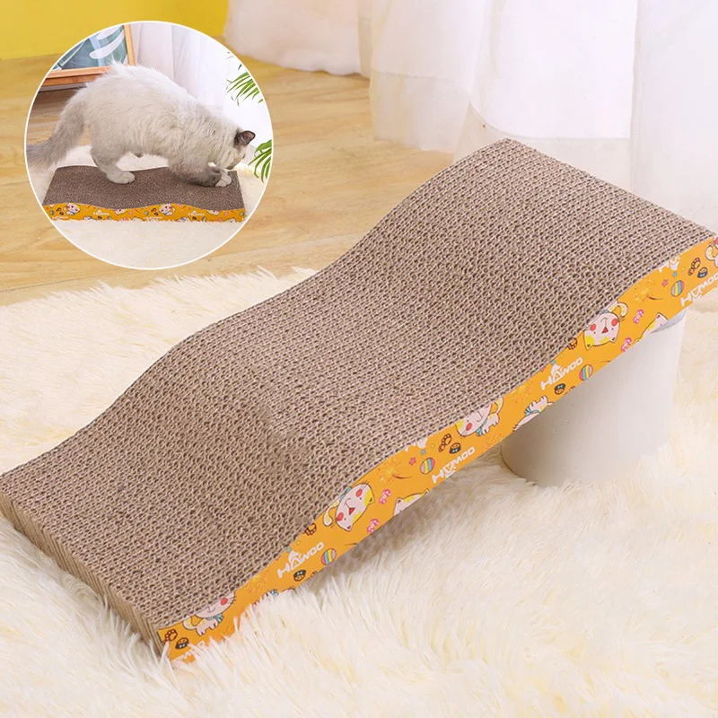 

1PC Versatile Cat Scratcher Cardboard Safe Harmless Kitten Scratching Board Wear-resistant Corrugated Paper/sofa cushion bed 고양이