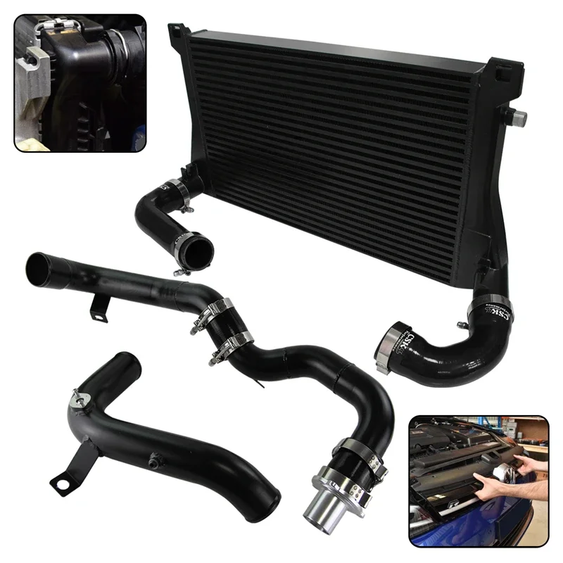 

Fits for Audi A3 S3 VW Golf R GTI MK7 Front Intercooler & Charge Pipe Kit Seat Leon 5F Skoda Octavia 5E 1.8T 2.0T EA888