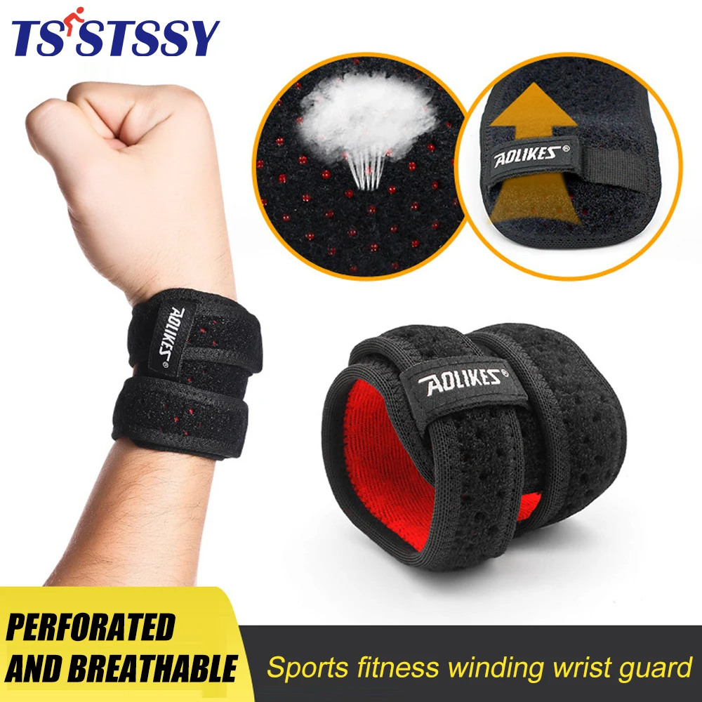 Sports Adjustable Wrist Straps Carpal Tunnel Support Brace for Men Women Working Out, Weightlifting, Arthritis Wrist Pain Relief