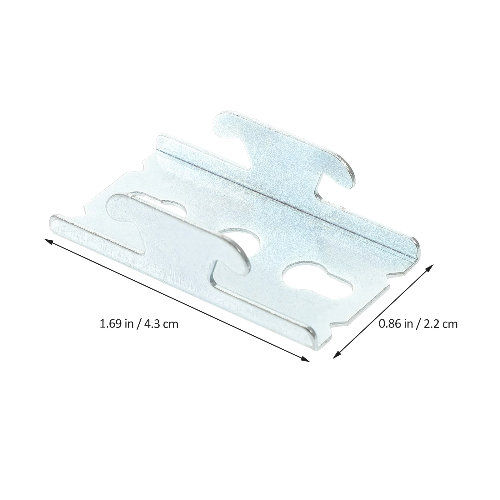 

Curtain Rod Brackets 2 Sets Iron Wall Support Middle Hooks for Curtains outside Mounted Blinds Strong Capacity Living