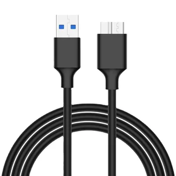 USB 3.0 유형 A ~ USB3.0 마이크로 B 수 어댑터 케이블, 외장 하드 드라이브 디스크 용 데이터 동기화 케이블 코드 HDD 초고속 케이블 