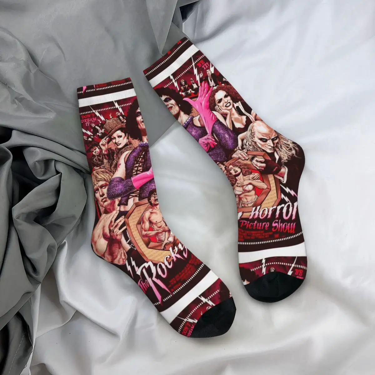 The Rocky Horror Picture Show Fiend Gift For Fans Socks Men Women Warm Casual Socks Winter Middle Tube Socks Christmas Gifts