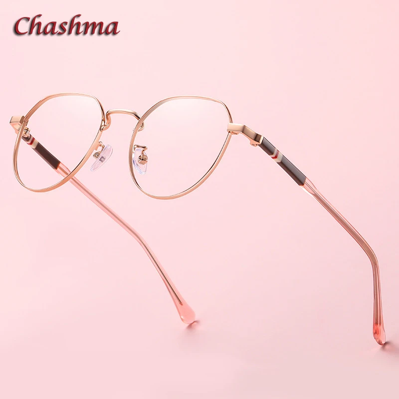 

Chashma Women Round Eyewear Frame Prescription Optical Lenses Fashion Trend Men Spectacles Anti Blue Ray Photo Gray Glasses