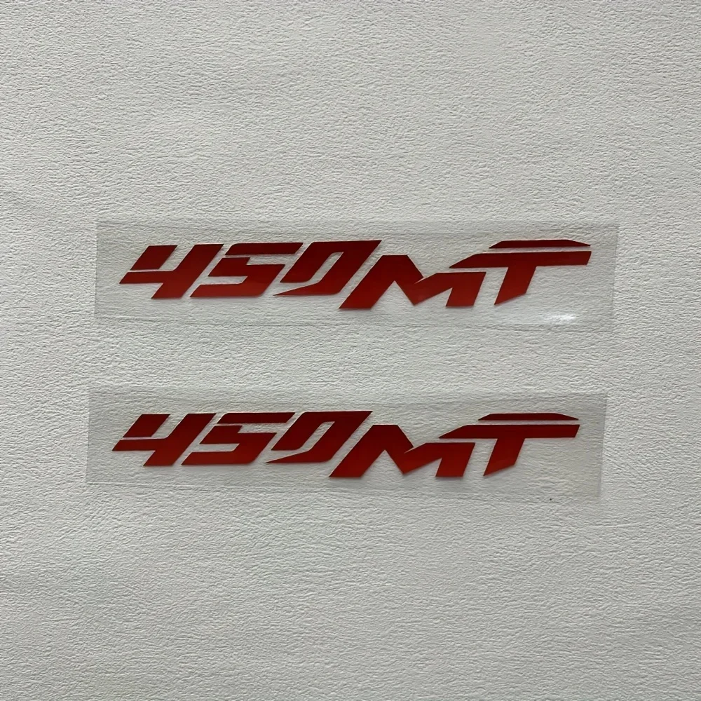 2 PÇS/SET "450MT" Logotipo Adesivo para Decoração de Estilo de Carro de Motocicleta Várias Cores Decalque Acessório