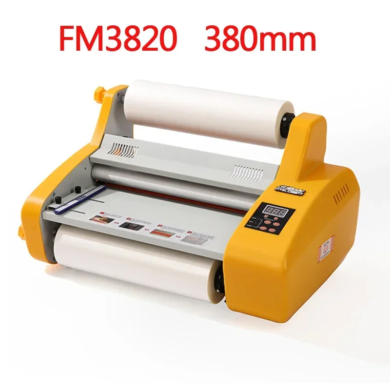 

380mm Cold & Hot Laminating Machine FM3820 Laminator A3+ Size Update Model Hot Roll Laminator