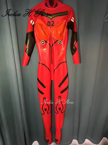 Irelia H Custom size Asuka Langley Soryu Cosplay Costume for women NGELION-01 Latex jumpsuit Halloween cosplays anime