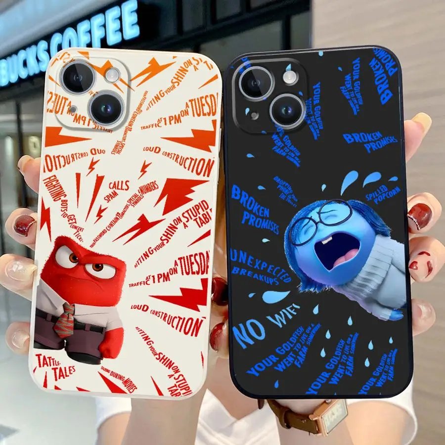 Disney Inside Out 2 Phone Case for Apple iPhone 13 Pro SE 12 Mini XS Max 15 Plus 11 14ProMax XR 8 7 Silicone Soft Cover