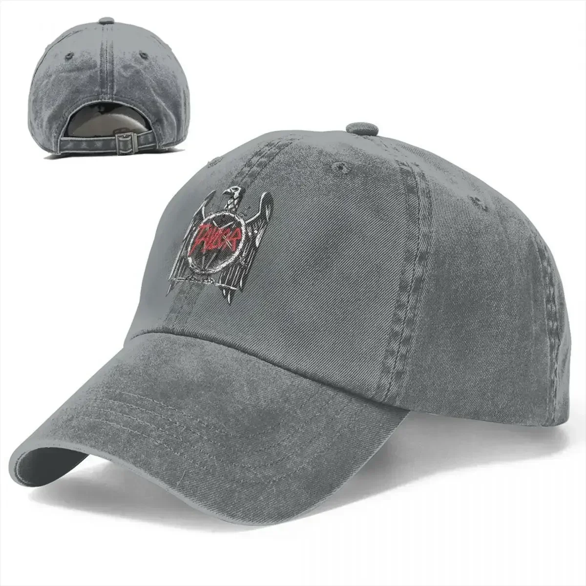 Washed Men's Baseball Cap Heavy Metal Slayers Version Trucker Snapback Caps Dad Hat Slayer Golf Hats