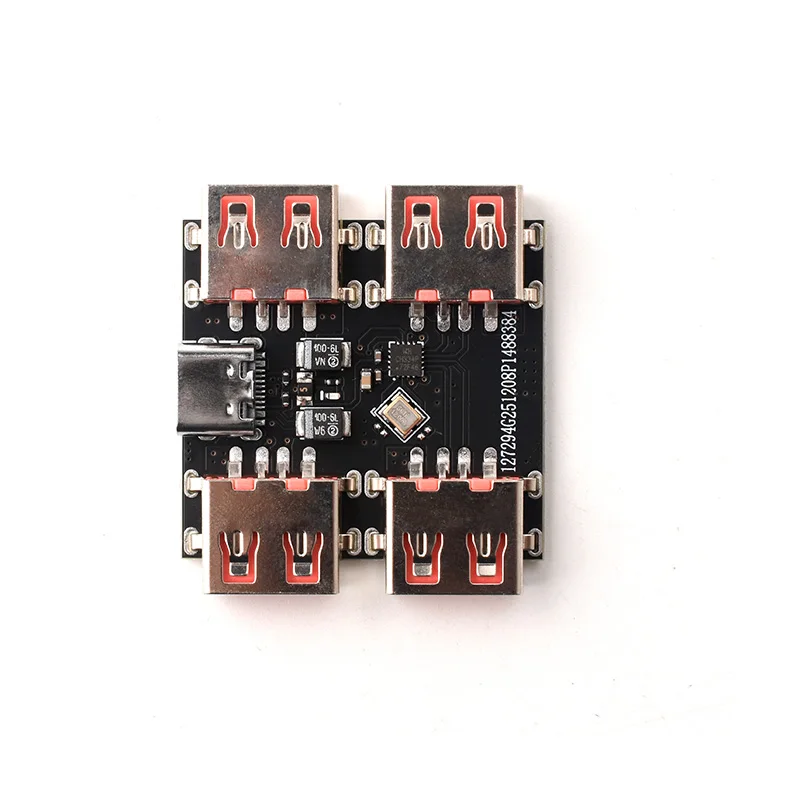 CH334P Chip Type-C Expansion Dock, 4-Port USB 2.0 Hub Splitter Module