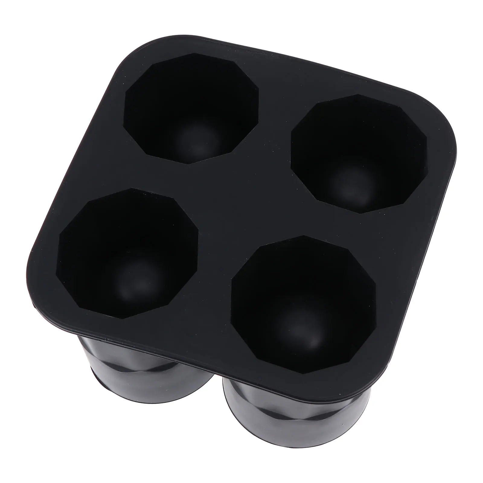 

Cylindrical Glass Mold Silicone 4 Holes Spirit Fudge Cup Mould Durable Safe Easy Demold Jewelry Accessories