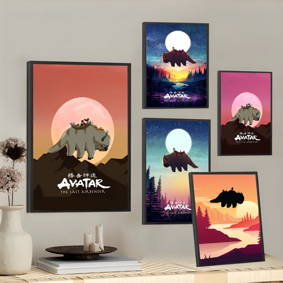 A-Avatar The Last A-Airbender Appa Classic Movie HD Poster Home living room Wall Room Bed bedroom home decoration