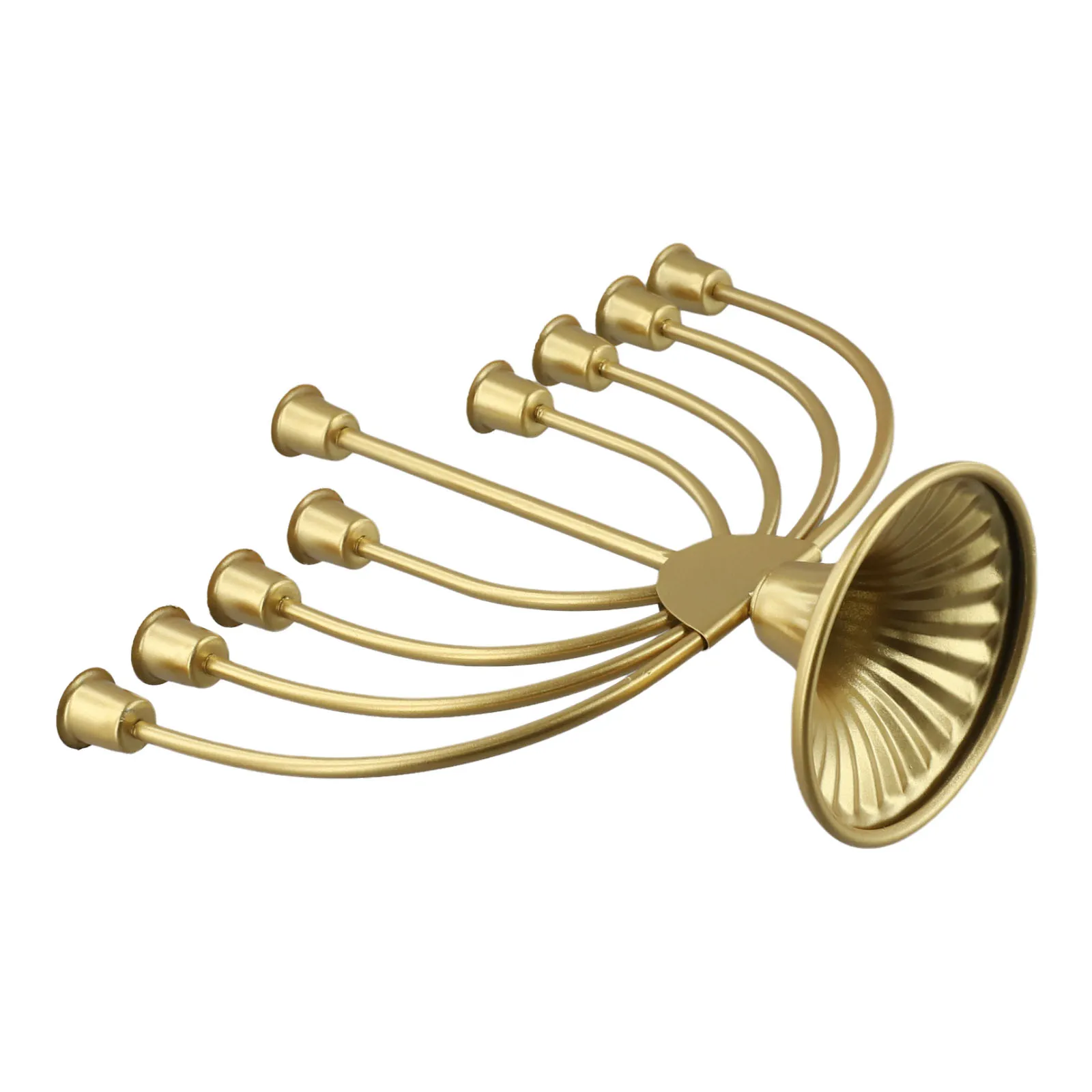 Portacandele ebraico da tavolo Base ampia e robusta Decorazione Hanukkah Menorah per mensola Armadietto Camino Soggiorno Scrivania
