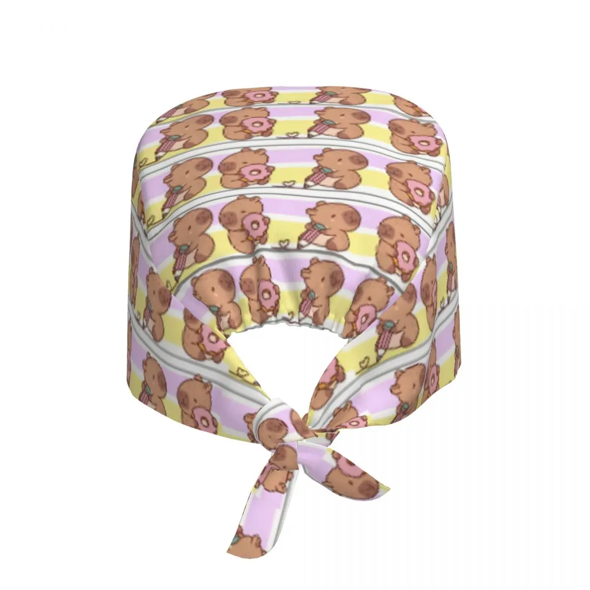 Custom Cartoon Capybara Working Cap Surgical Hats Men Women Operating Room Cap Nursing Cap Lab Works Hat