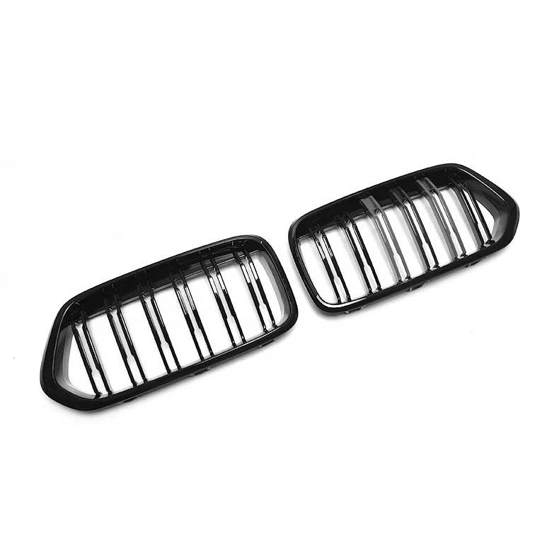 JDMotorsport88 Glossy Black Car Dual Slat Front Bumper Kidney Grille Grill For X2 F39 2018-