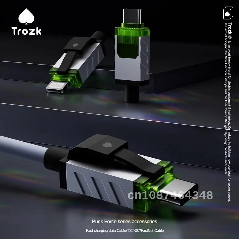 

Кабель зарядный Trozk Type-C, 240 Вт, очень быстрая зарядка