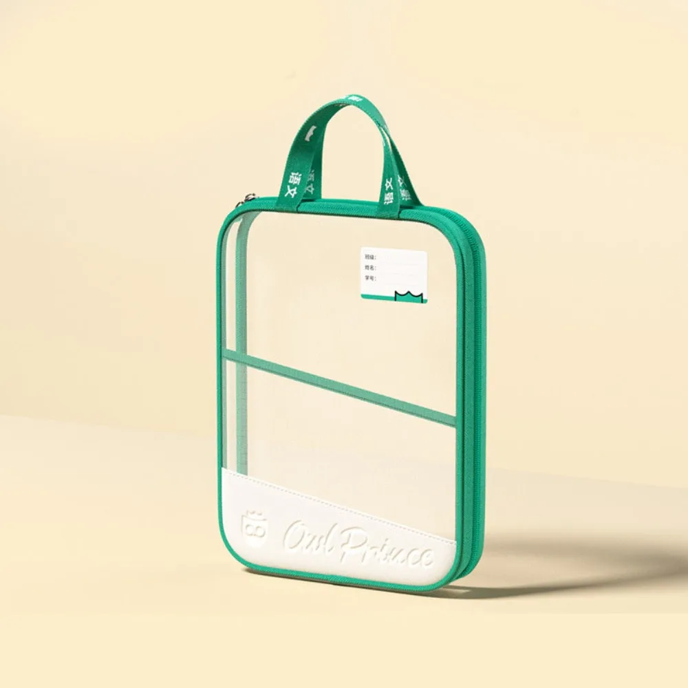 

A4 Transparent File Bag L-shaped Large Capacity Subject Classification Bag Thickened Stationery Storage Test Paper Storage Bag