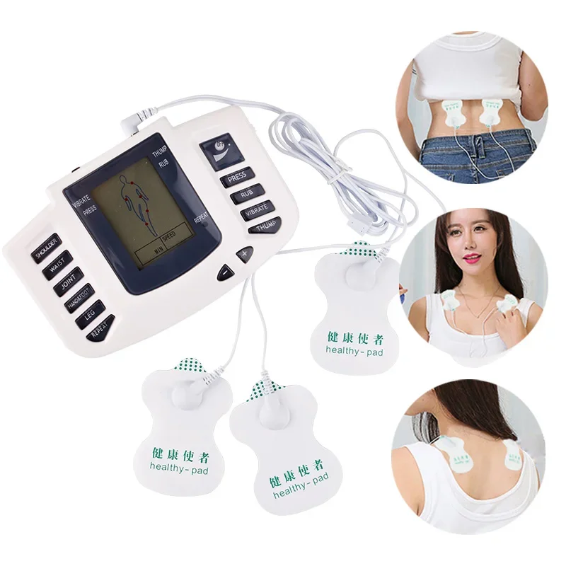 TENS Pulse EMS Muscle Stimulator Body Relax Massager Dual Channel Low-frequency Acupuncture Moxibustion Unit Electrostimulator