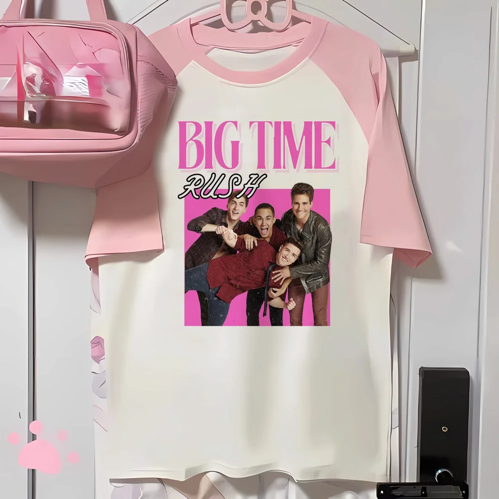 Big Time Rush t shirt women crew neck Tee girl 2000s clothes