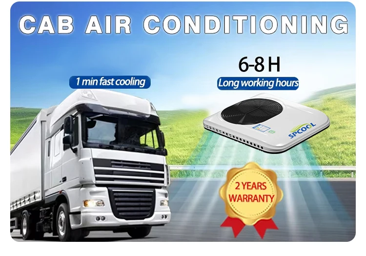 

12V Roof Mounted Parking Air Conditioning, Roof Top Parking Cooler for Rv Trucks 24V Air Conditioner//