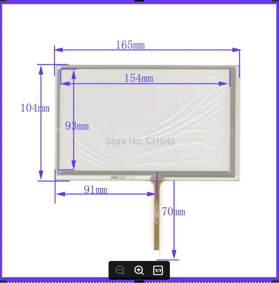

ZhiYuSun 10PCS/Lot 165mm*104mm New 7Inch Touch Screen for 7 GPS GLASS 165*104 for tble compatible XWT658 for soling gps touch