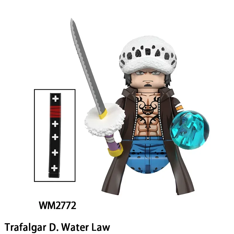 Luffy Hancock Mihawk Marshall Building Blocks Japan Anime Bricks Dolls Mini Action Toy Figures Assemble Blocks Children Gifts