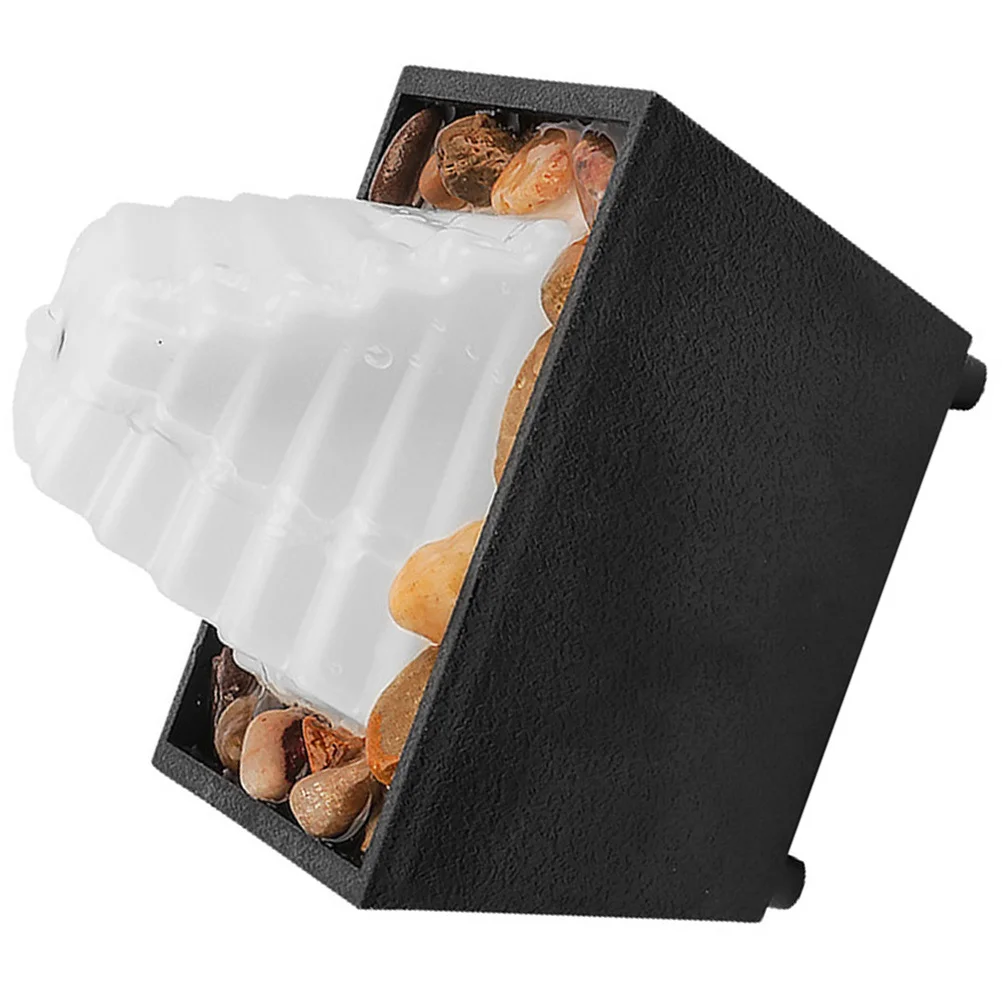 

1Set Creative LED Light Tabletop Fountain Indoor Relaxation Zen Desktop Waterfall Fountain Decor Tabletop Fountains