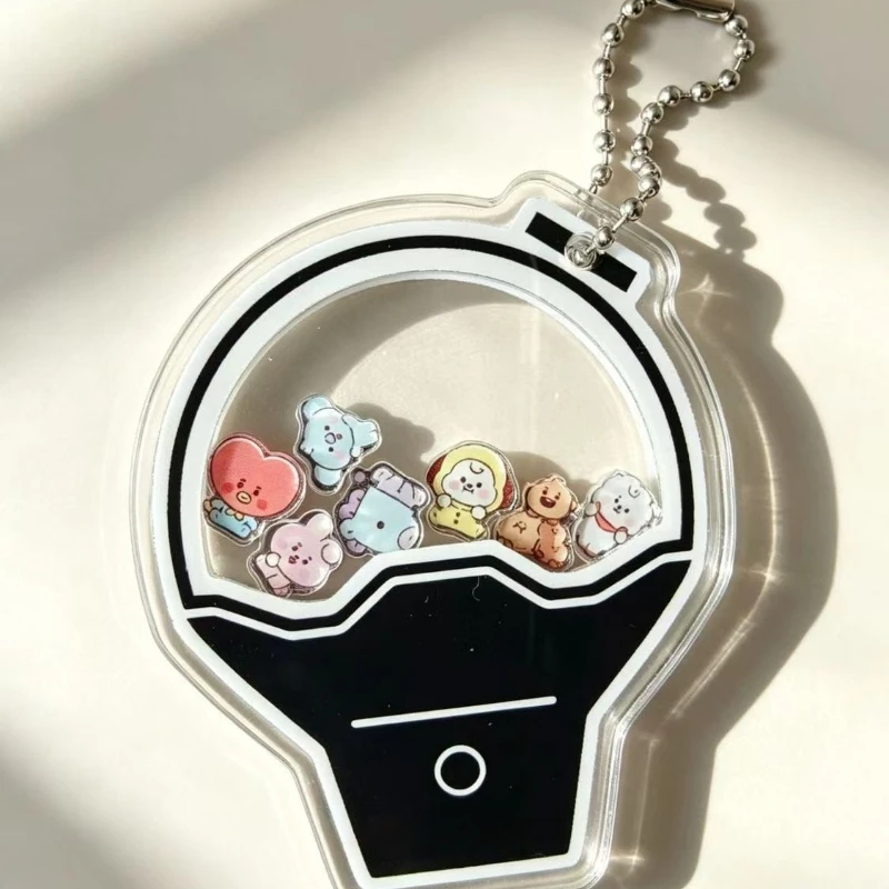 BT21 Koya Tata RJ Shakey Mang Shake Shake Schlüsselanhänger Hochwertiger Kreativer Persönlicher Rucksack-Anhänger Desktop-Ständer Dekoration – Detail 3