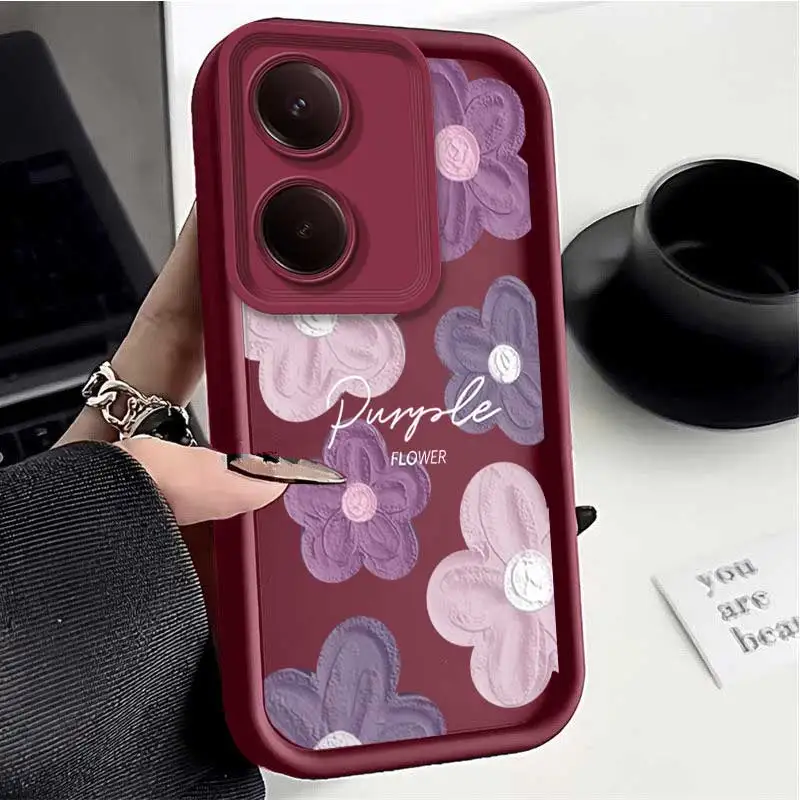 Y100 Morning Dew Garden Sky Eye Ladder Phone Case For VIVO Y91 Y91i Y89 V29 V29Pro V27 V25 V23 V21 X90 X90Pro X80 X70 Cover