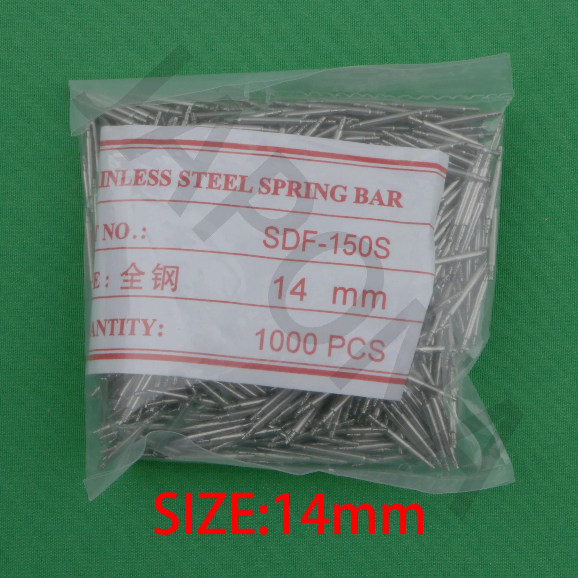 1000PCS all stainless steel watch spring bar tool Watch accessories spring needle 1.5mm thick 10mm 12mm 14mm 16mm 18mm 20mm 22mm