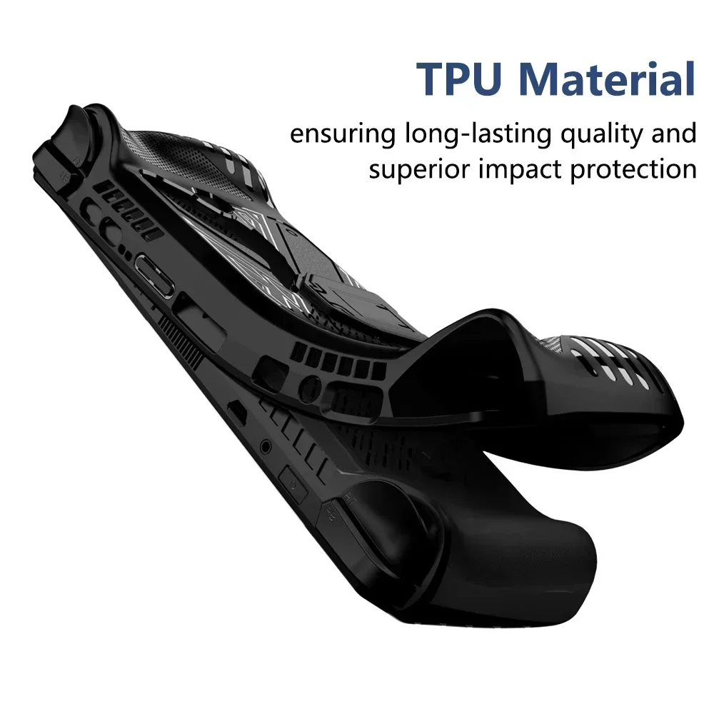 Coque de protection en silicone pour console de jeu Bali ROG Ally X, housse avec support, coque de protection, accessoires de jeu