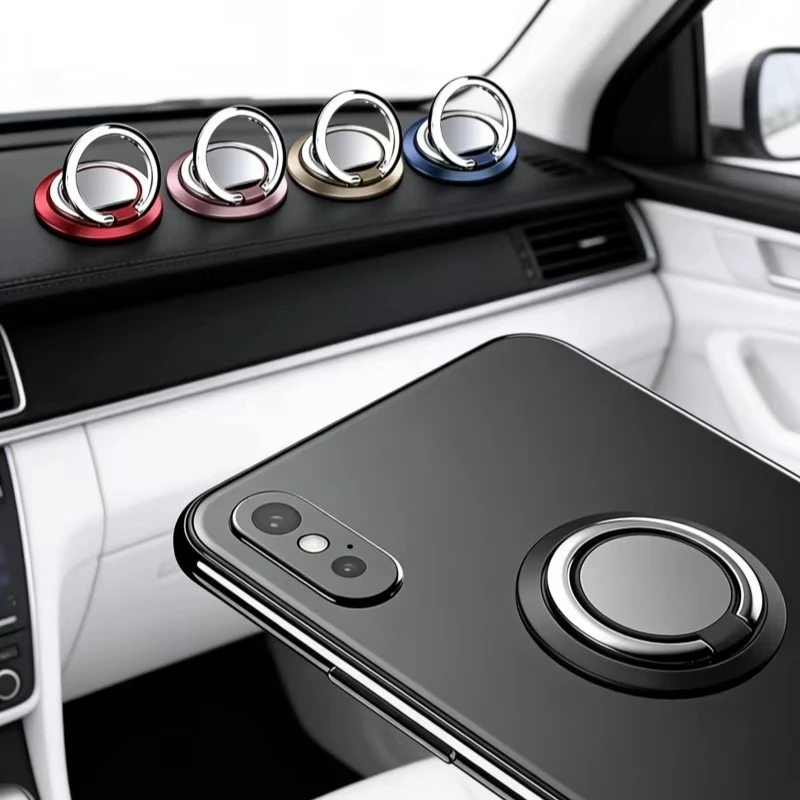 

1/2/3/4Pcs Finger Ring Holder Stand Grip 360 Rotating For Mobile Phone Car Magnetic Mount Phone Back Unniversal Bracket