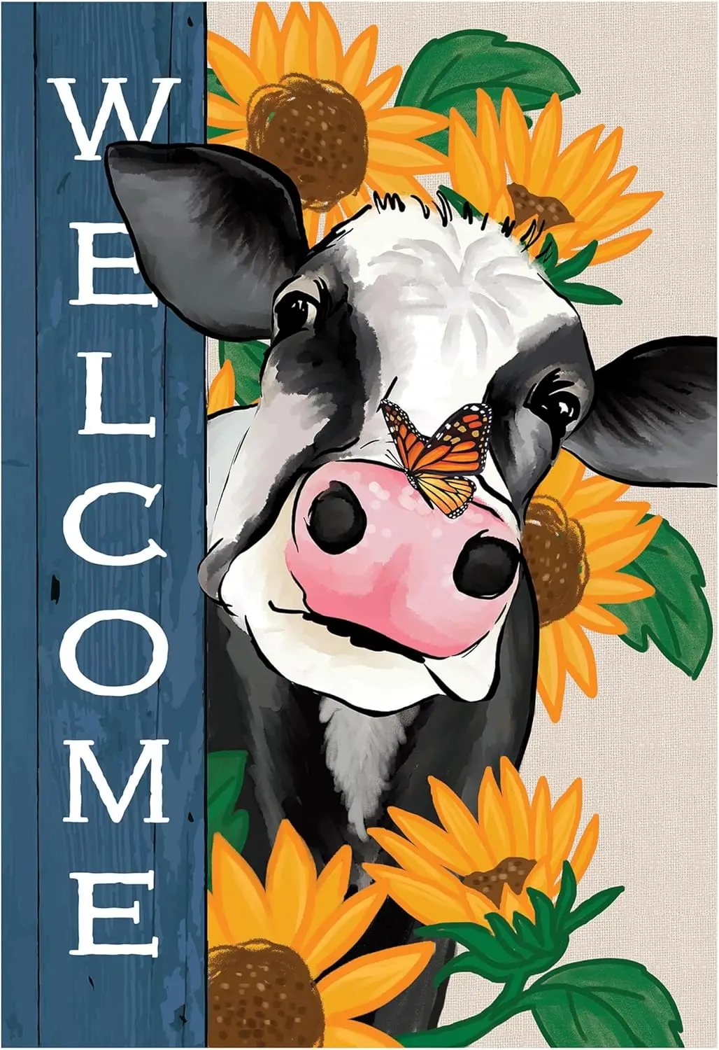 Evergreen Flag Grateful Mooove Over For Fall Garden Flags 12x18 Double Sided Flags for Outside, Fall Decorations for Home, P EEZ