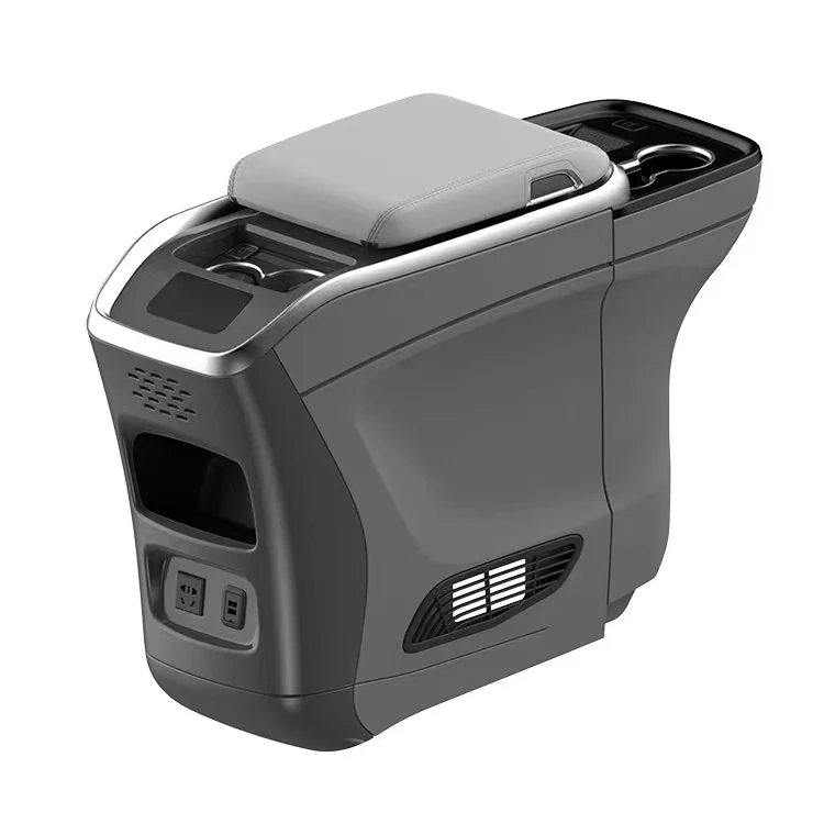 Luxury Universal 220V High Quality ABS Car Armrest Console Box Interior Kits Refrigerator Accessory