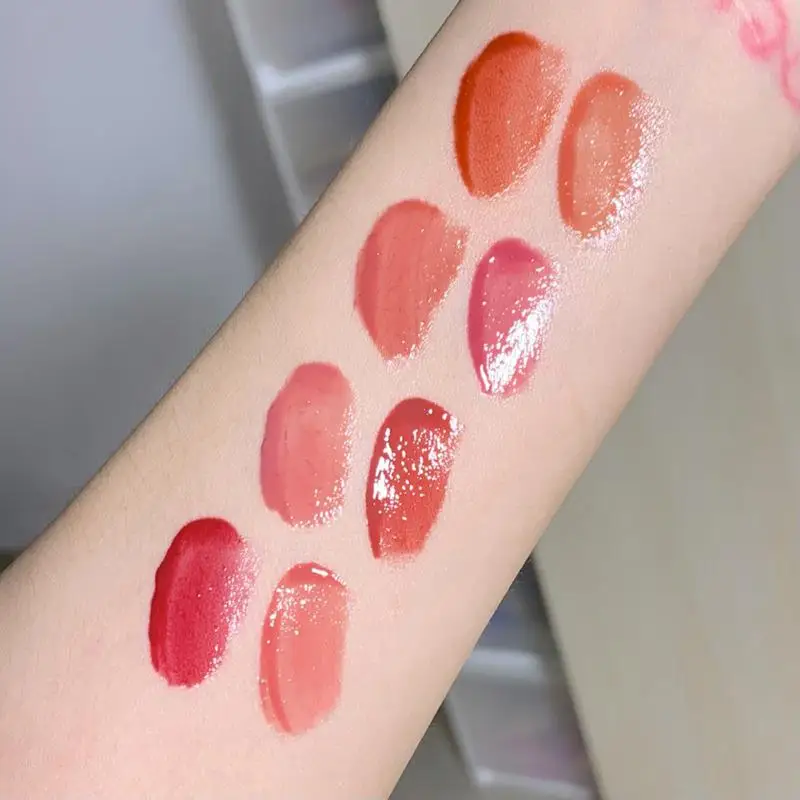 Ice Tea Lip Gloss Mirror Water Liquid Lipstick Moisturizing Lipgloss Sexy Plumping Oil Lip Tint Makeup Korean Cosmetic