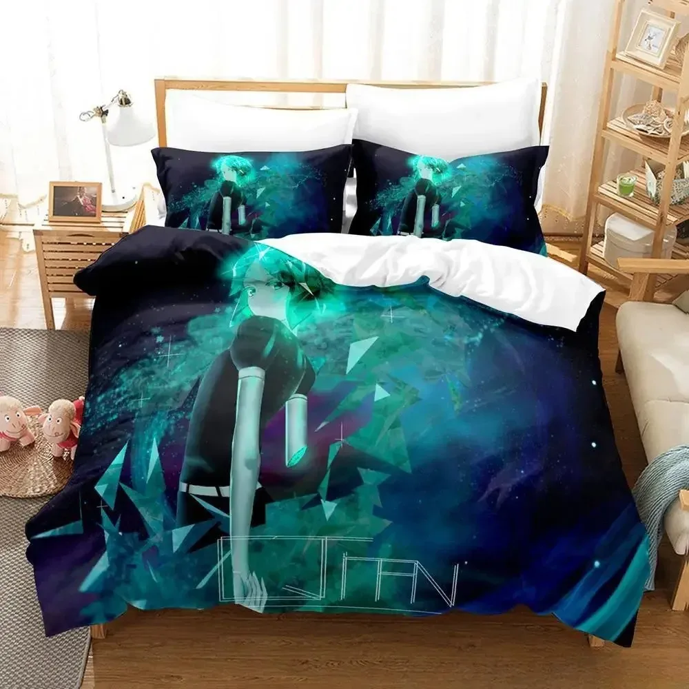 3D Print Anime Houseki no Kuni Bedding Set Single Twin Full Queen King Size Bed Set Adult Kid Bedroom Duvet cover Sets