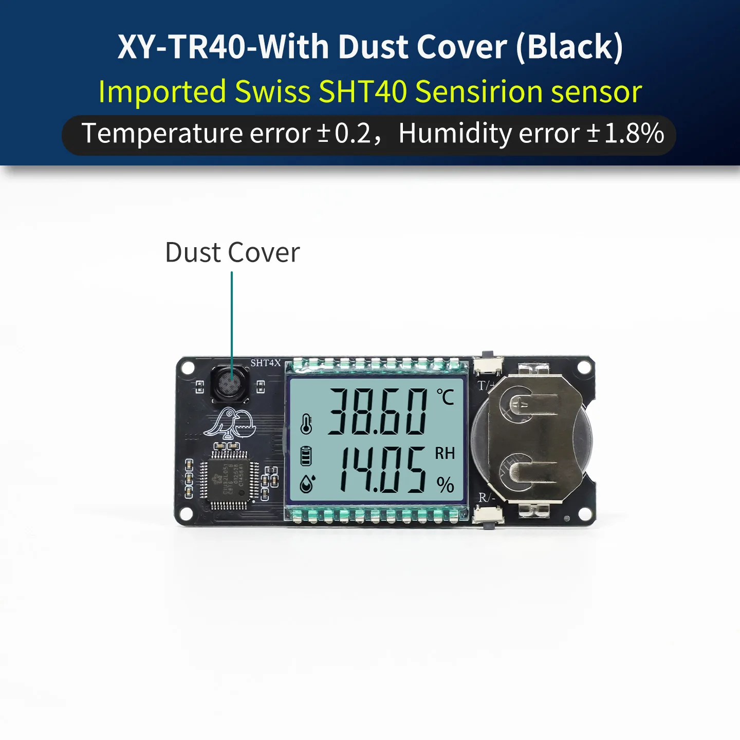Imported Swiss sensor high-precision thermo-hygrometer, for home, pharmacy, hospital, industrial and laboratory use, accurate te
