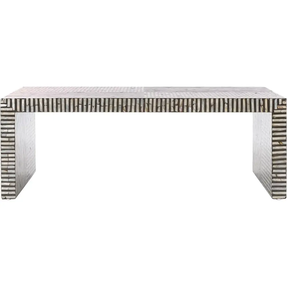 

Прямоугольный журнальный столик Hamza Black Mother of Pearl — полностью собранный