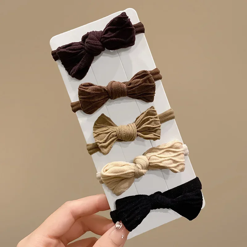 1/10 Pz Coreano Forte Donne Arco Scrunchies Ragazze Elastici Per Capelli Elastici Coda di Cavallo Supporti Per Capelli Gomma Cravatta Accessori Per