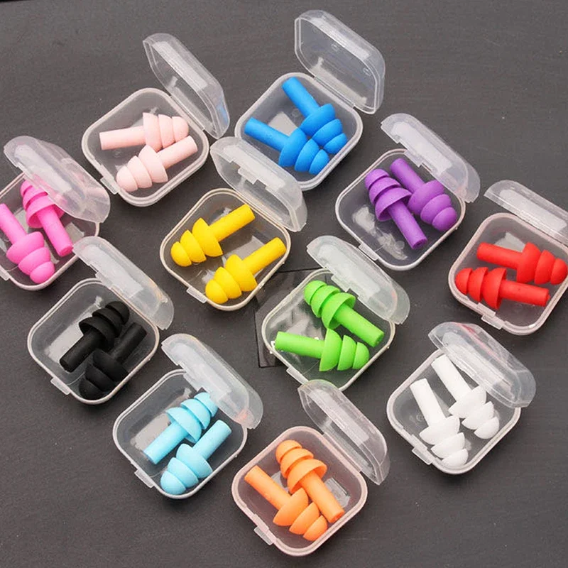 Soft Silicone Ear Plug Waterproof Insulation Comfort Earplugs Ear Protection Sound Insulation Anti-Noise for Sleep Earplugs