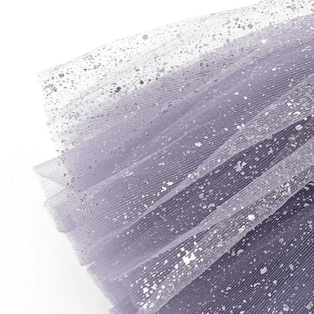 

2Pcs Sequin Tutu Mesh Skirt Multilayer Elastic Short Dress Up Costume for Party Ballet Girls 3-8 Years Showing Cosplay