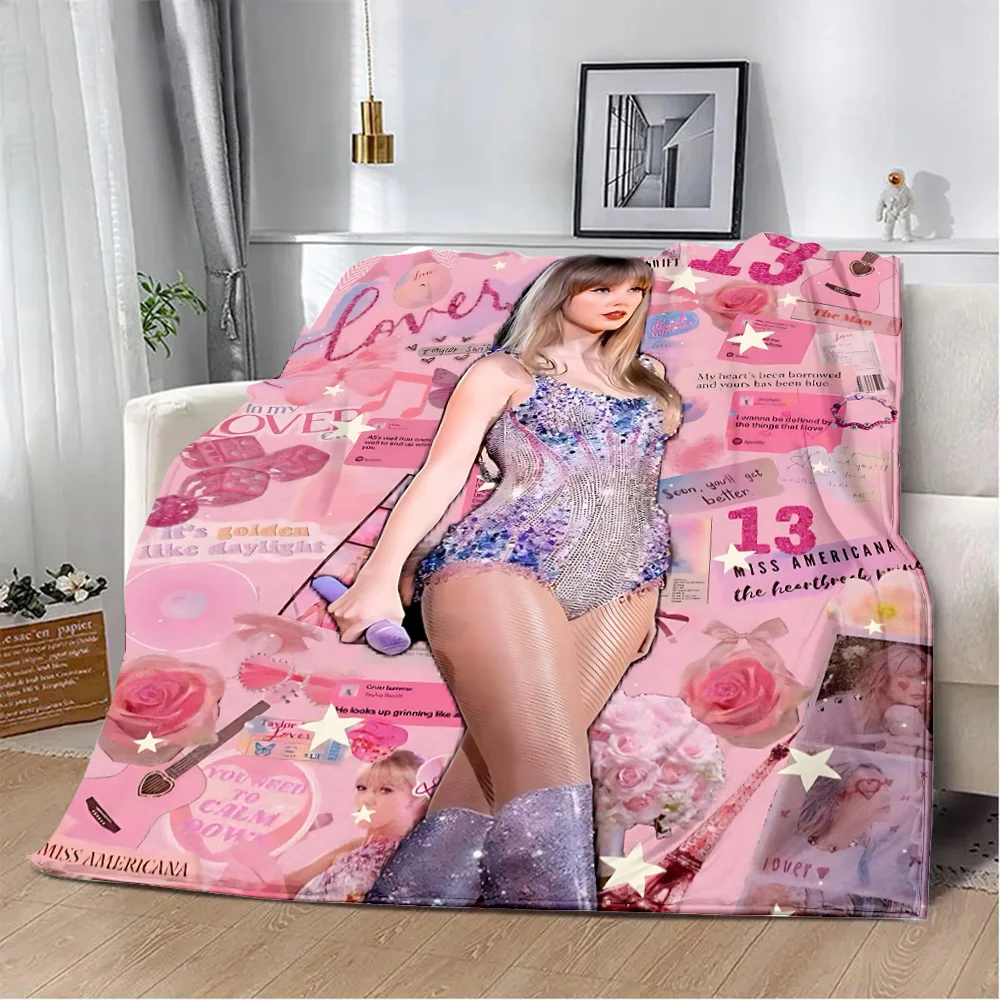 S-Swifts T-Taylors Printed Blanket Picnic Blankets Warm Blanket Soft and Comfortable Blanket Home Travel Birthday Gift