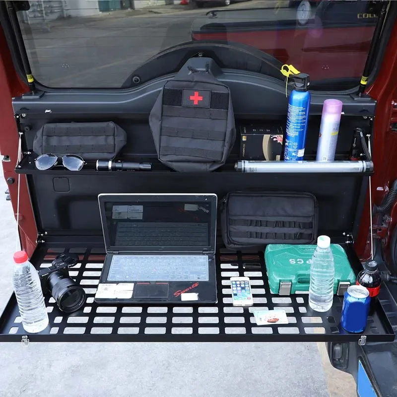 

Aluminum Alloy For 2007-2021Toyota FJ Cruiser Car Tailgate Luggage Carrier Folding Storage Shelf tool Table Car Accessories