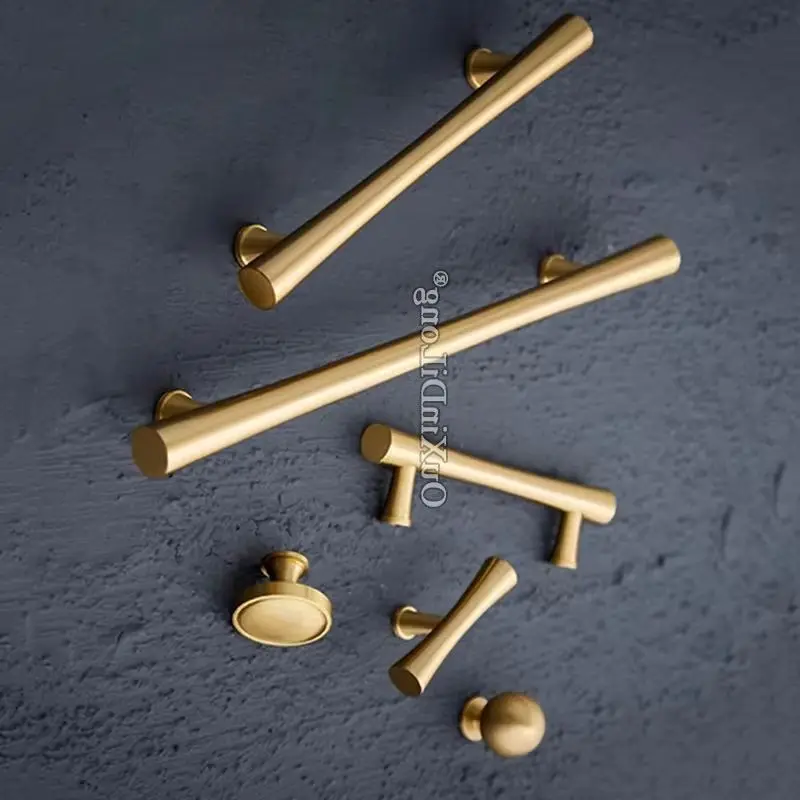 

Высокое качество, 10 шт., европейские твердые латунные дверные ручки для шкафа, ящик для шкафа, кухонный винный шкаф, ручки и ручки