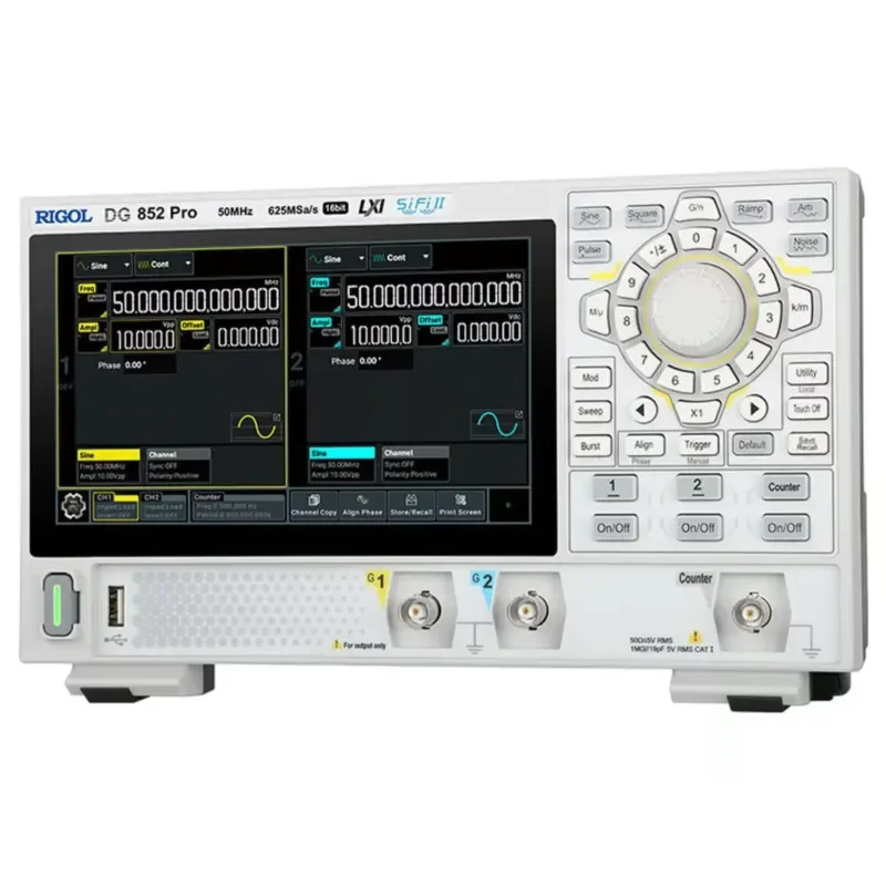 DG852 PRO Versatile High-Fidelity Dual-Channel Function / Arbitrary Waveform Generator for Precise Signal Simulation