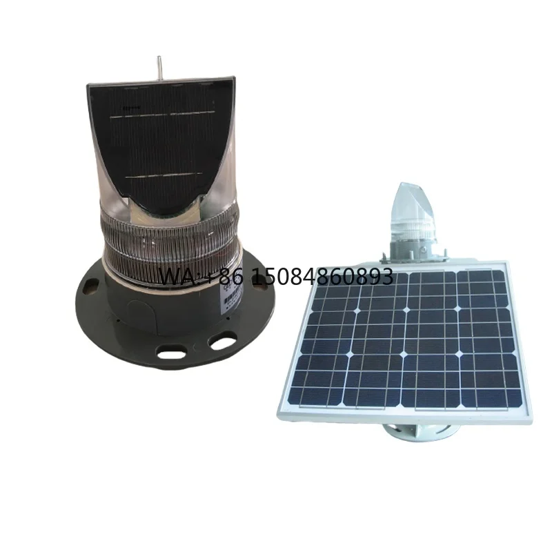Portable Led Solar Marine Lantern Aids to Navigation Light  Solar panel power generation
